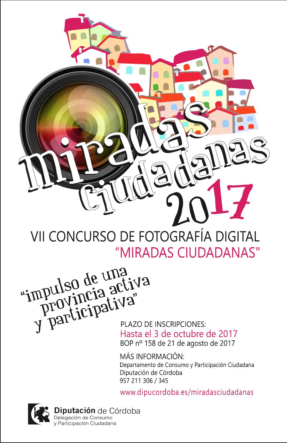 VII Concurso de Fotografía Digital 2017 Miradas Ciudadanas