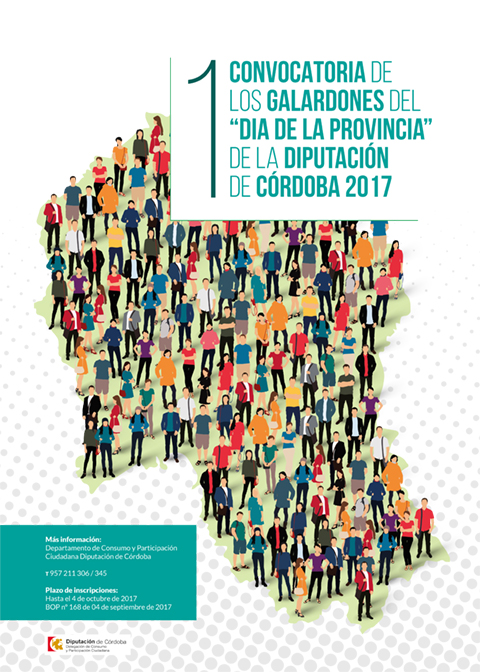 I Convocatoria de Galardones del «Día de la Provincia» de la Diputación de Córdoba 2017